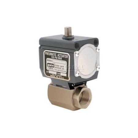 Gemini Valve Gemini Valve High Duty Cycle S/S Ball Valve W/Double-Acting Pneumatic Actuator, 1" 1 87-6-RTV-6-C90BDB